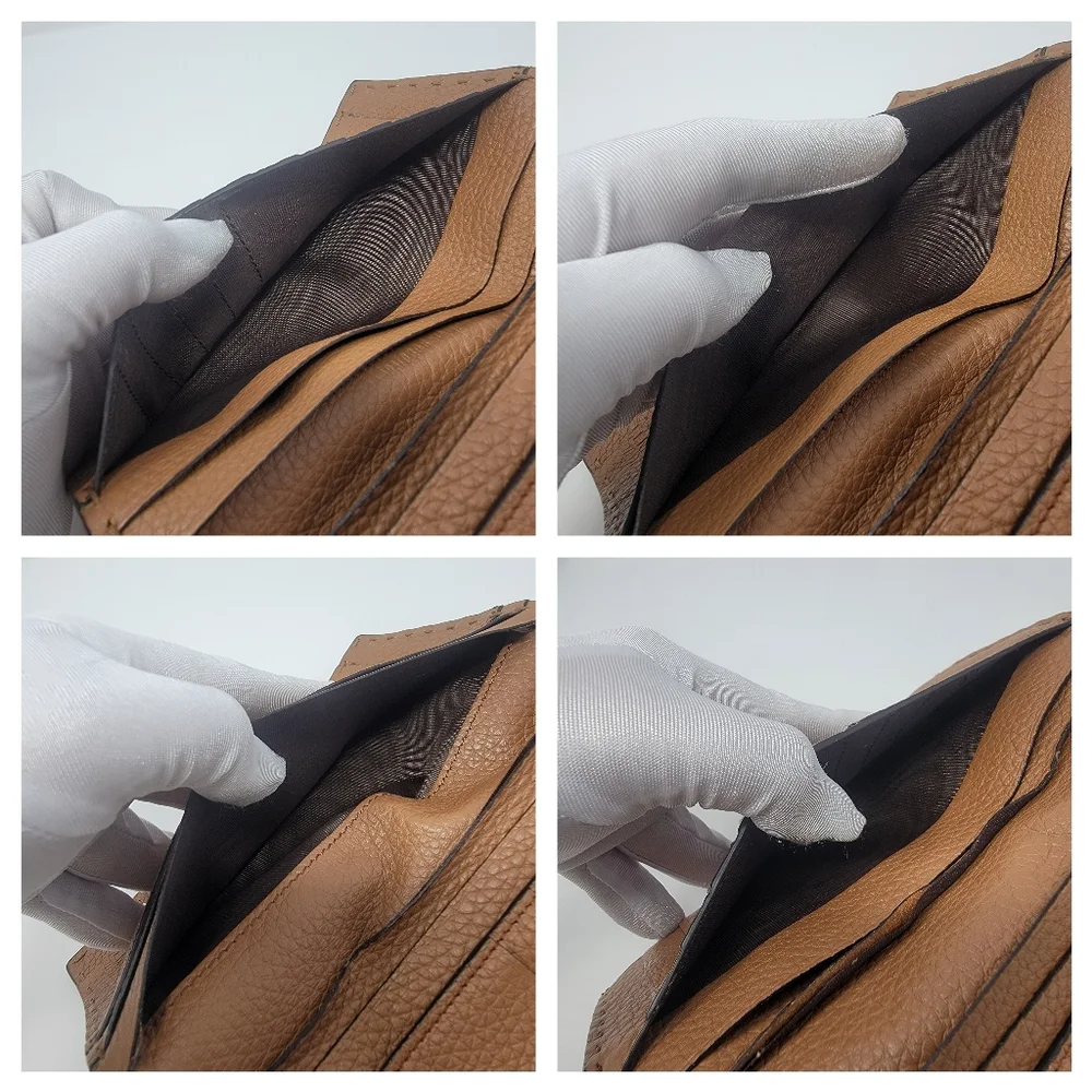 FENDI Peekaboo Selleria Leather Long Wallet - Picture 9 of 10